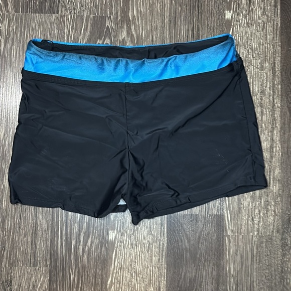 Womens Plus Size Color Block Tankini Swimsuits 2-Piece Suits Top with Boyshorts - Picture 4 of 12